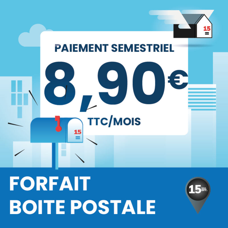 Prolongement 6 mois de votre boîte postale – Marseille 15ᵉ