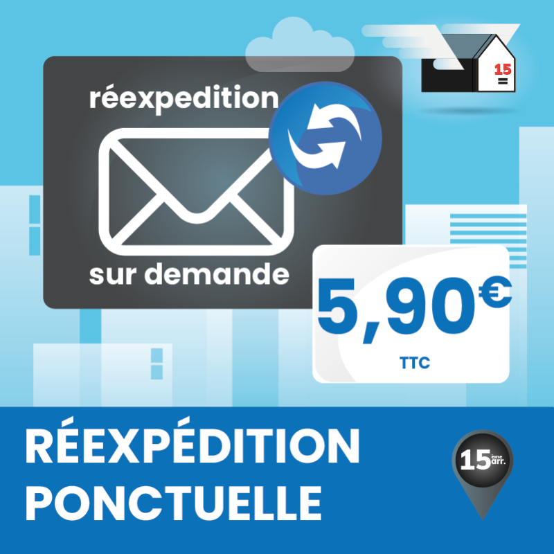 Réexpédition ponctuelle de courriers – Marseille 15ᵉ