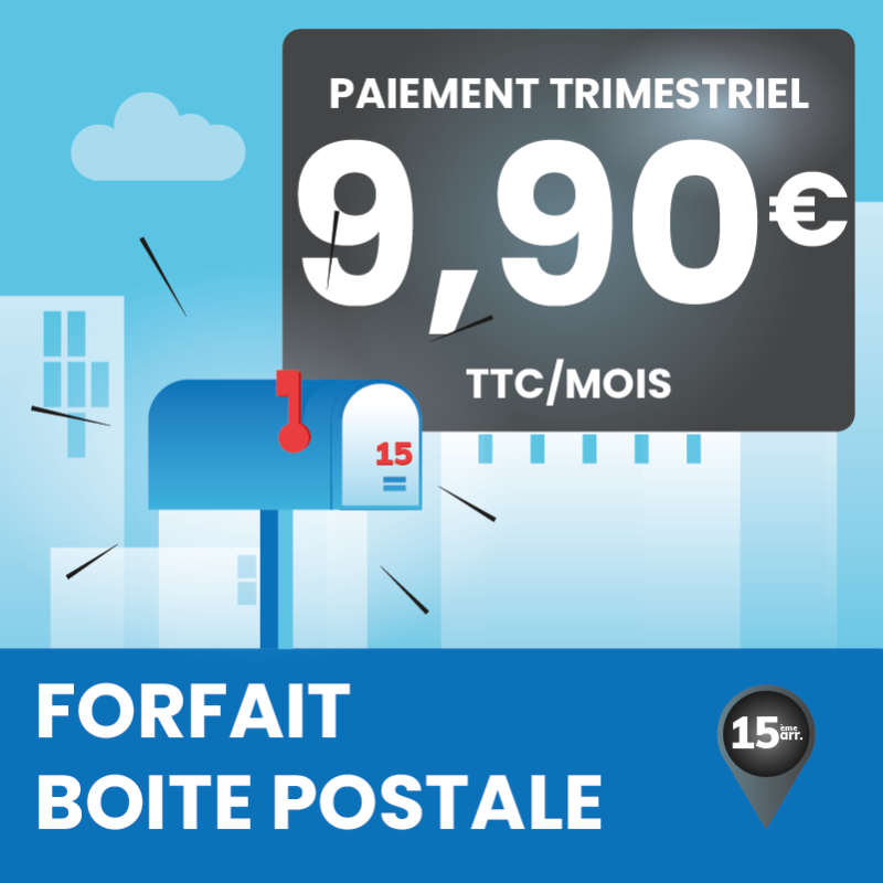 3 mois de boîte postale à Marseille 15ᵉ – Adresse au 71 Boulevard Oddo