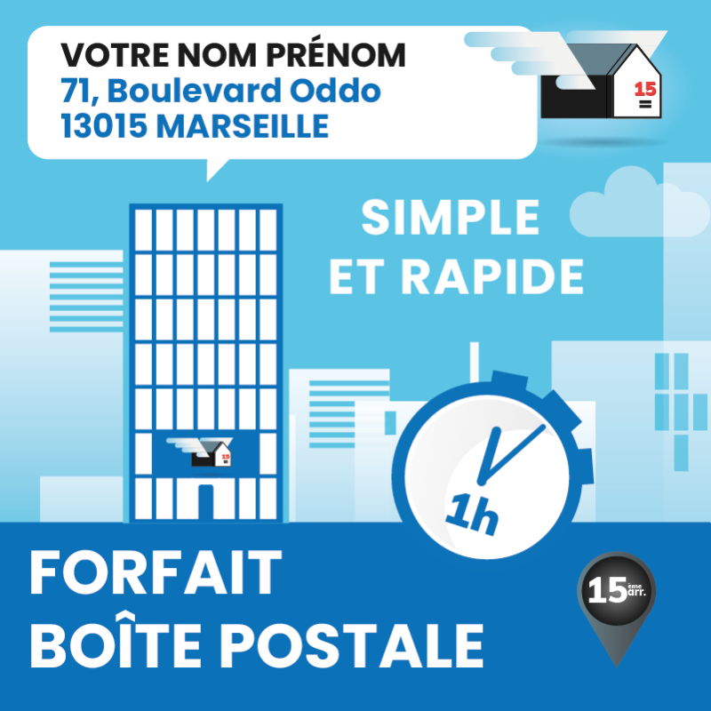 Forfaits de boîte postale à Marseille 15ᵉ – 71 Boulevard Oddo